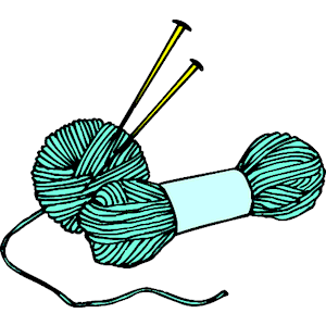 Knitting Needles And Yarn Clipart