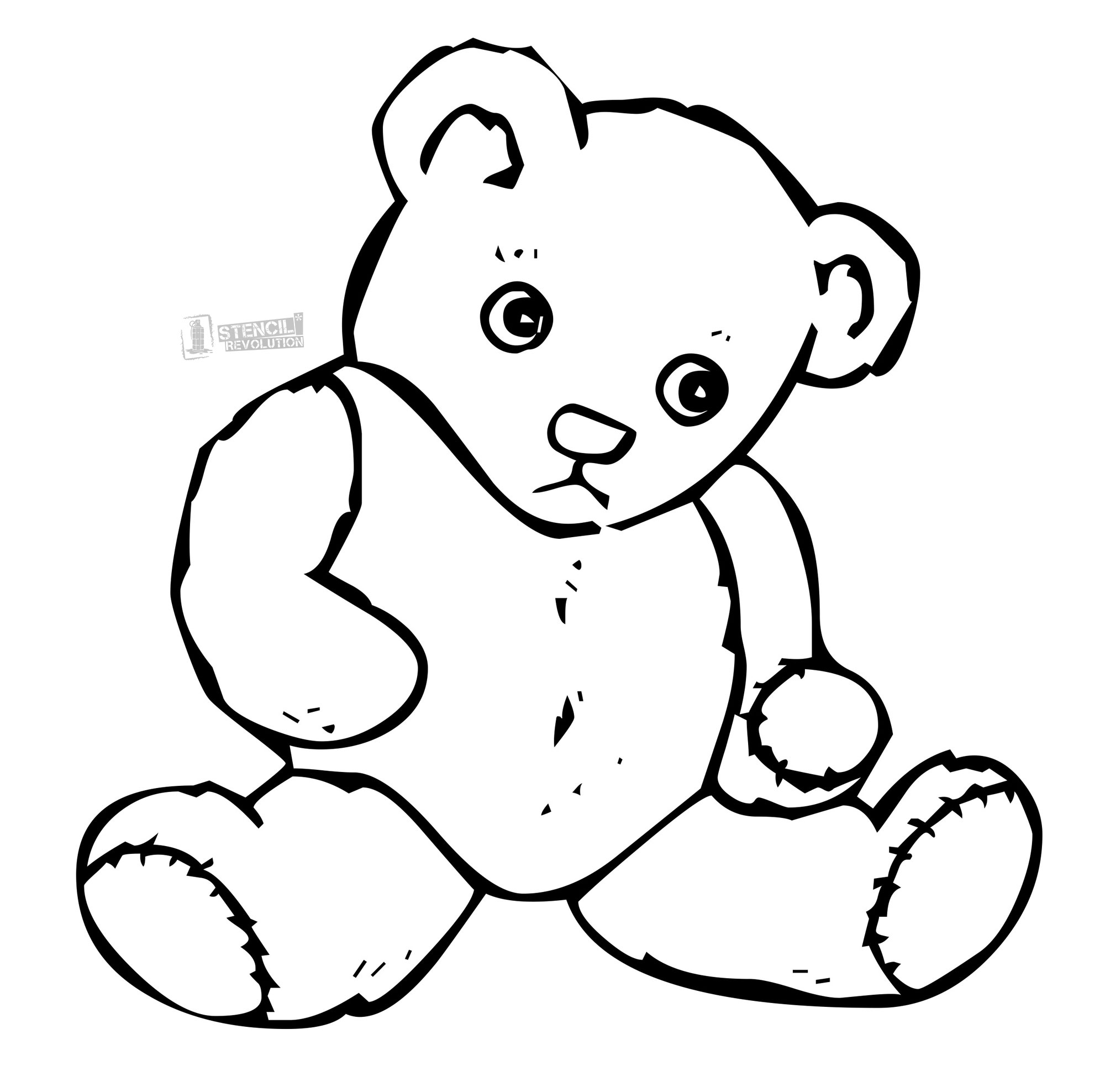Teddy Bear Stencils on Stencil Revolution