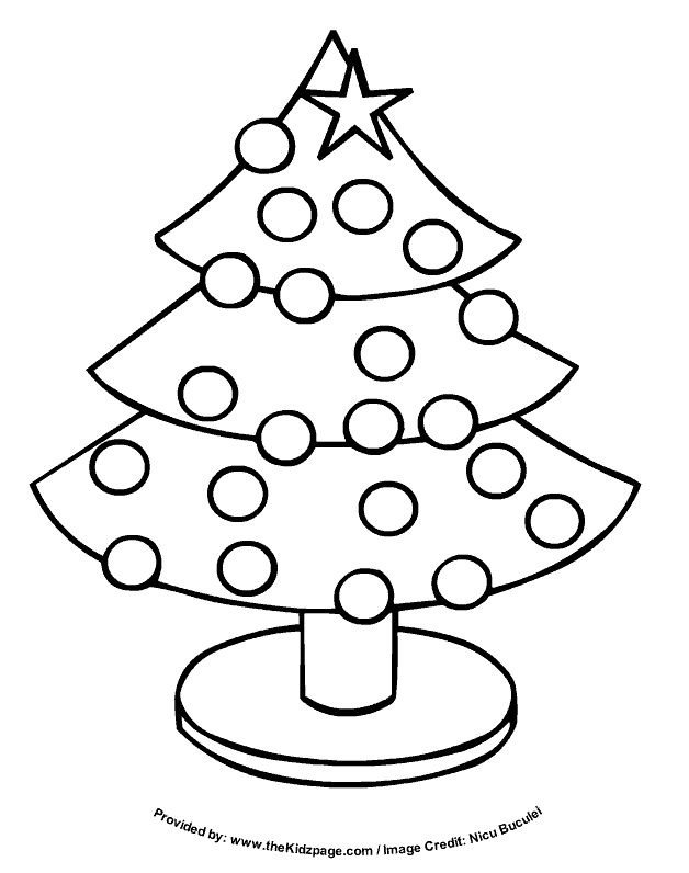 Christmas Tree Coloring Page ...