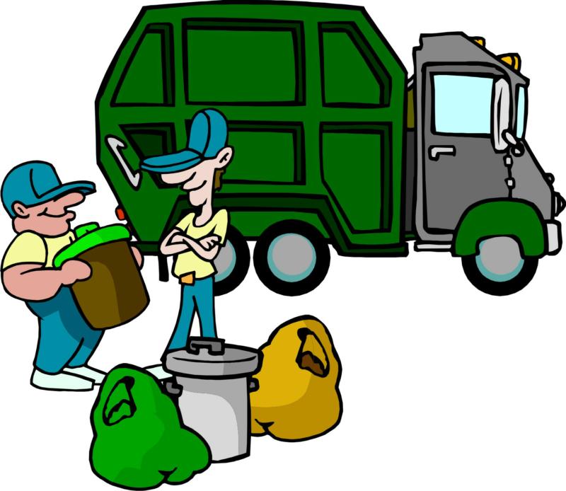 Collecting garbage clipart