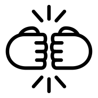 Fist-bump icons