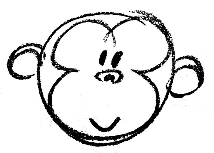 How to Draw a Cartoon Monkey Face: 14 Steps (with Pictures)