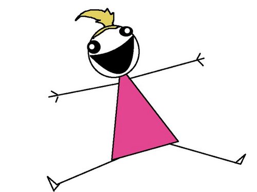 Happy Stick Figure