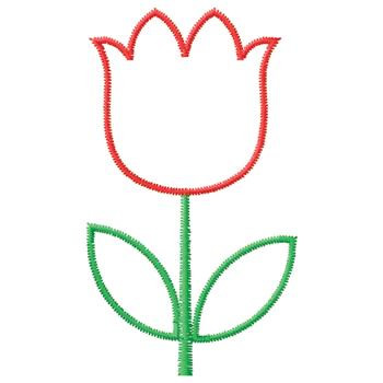 Tulip outline clipart