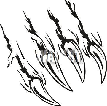 Lion Claw Scratch Clipart