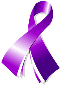 Purple Cancer Ribbon - ClipArt Best