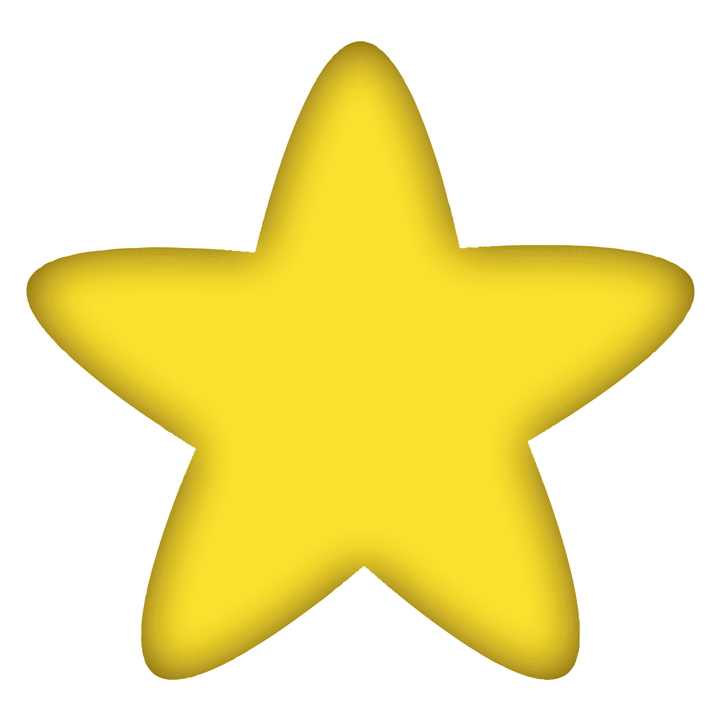 Puffy star png clipart
