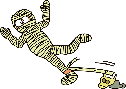Cartoon Of Bandage Mummy Clip Art, Vector Images & Illustrations ...