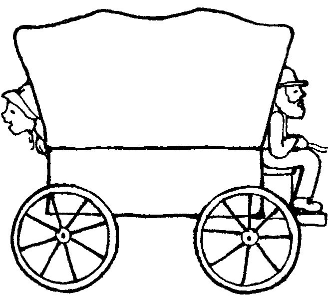 Oregon Trail Wagon Clipart