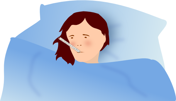 Sick Girl Clipart