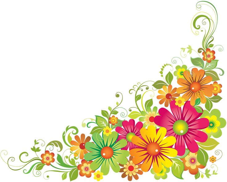 Clipart Flower Border - Tumundografico