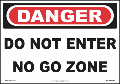 Do Not Enter Archives - Right Away Signs