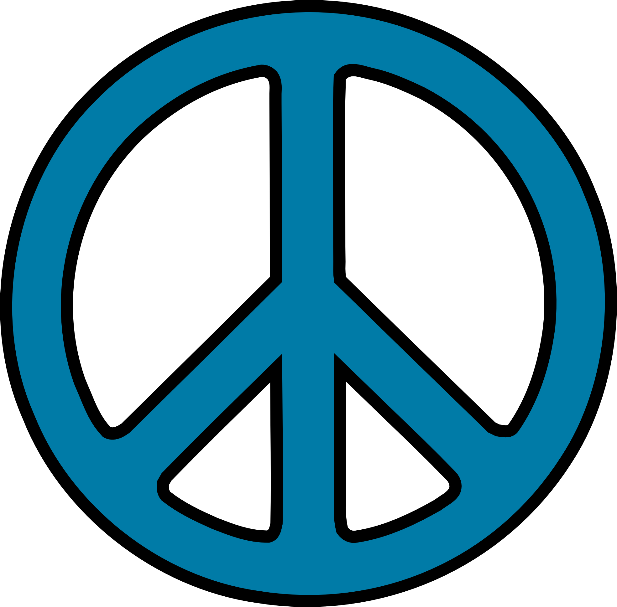 Peace Sign Clip Art Black And White - Free Clipart ...