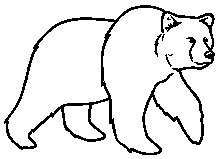 Best Photos of Grizzly Bear Outline - Grizzly Bear Outline ...