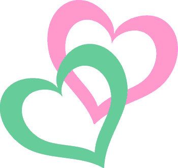 Two Hearts Clip Art