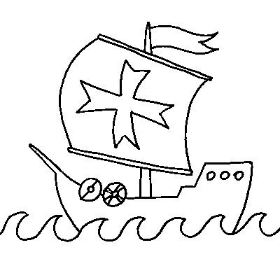 Mayflower clipart black and white