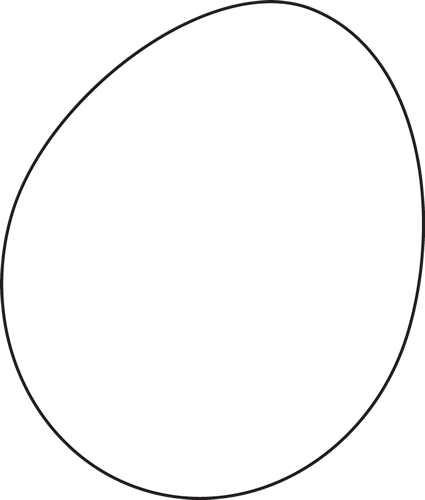 Egg outline clip art