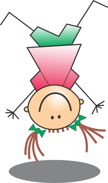 Cartoon Girl Smiling Clipart