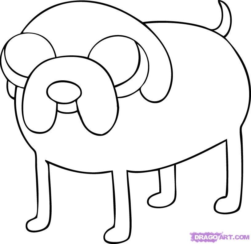 How to Draw Jake, Step by Step, Cartoon Network Characters ...