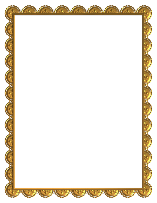 Borders For Certificates
