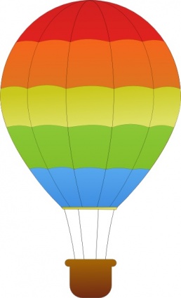 Maidis Horizontal Striped Hot Air Balloons clip art - Download ...