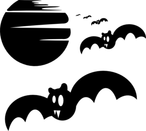 Bats Silhouette clip art - vector clip art online, royalty free ...