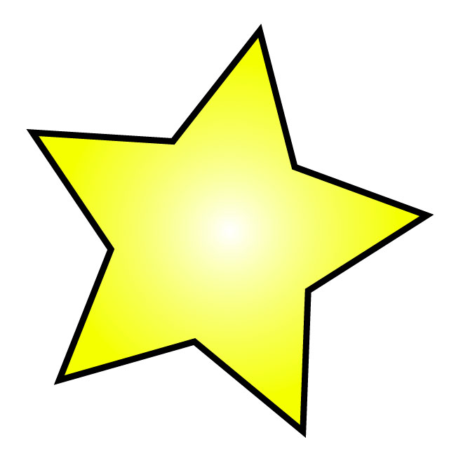 Yellow Stars with Black Outline Wall Decal by Kowalla for Home ...