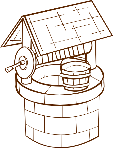 Wishing Well clip art Free Vector