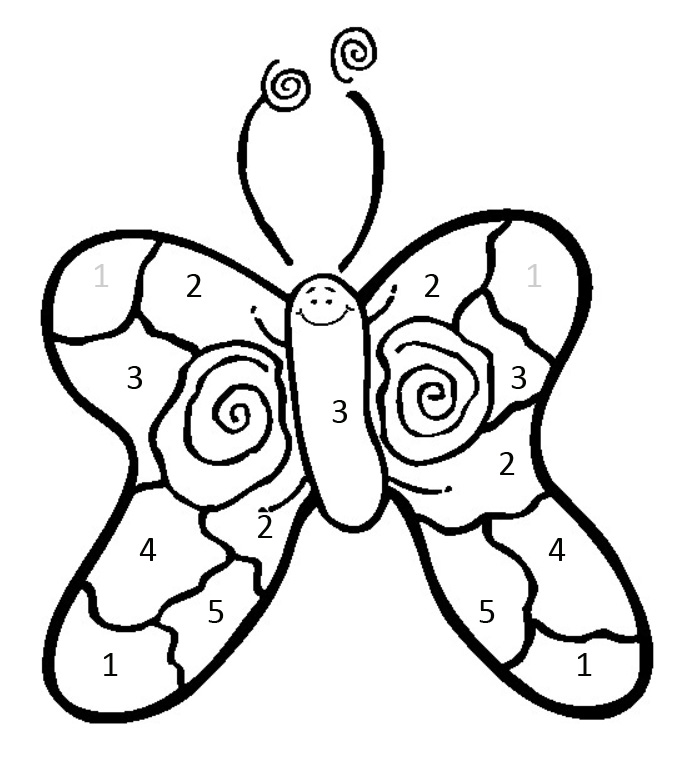 Color By Number Pages For Preschoolers - color by number coloring ...
