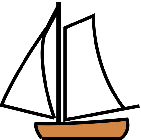 Simple Boat Drawing Clipart - Free to use Clip Art Resource