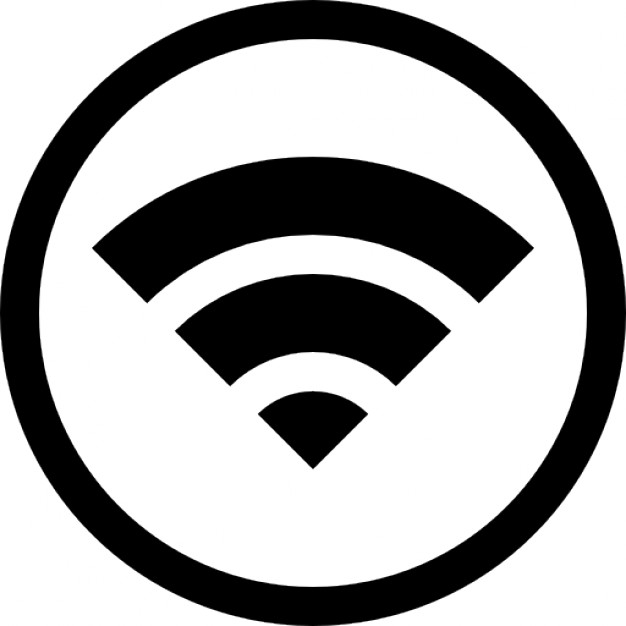 Wifi symbol inside a circle Icons | Free Download