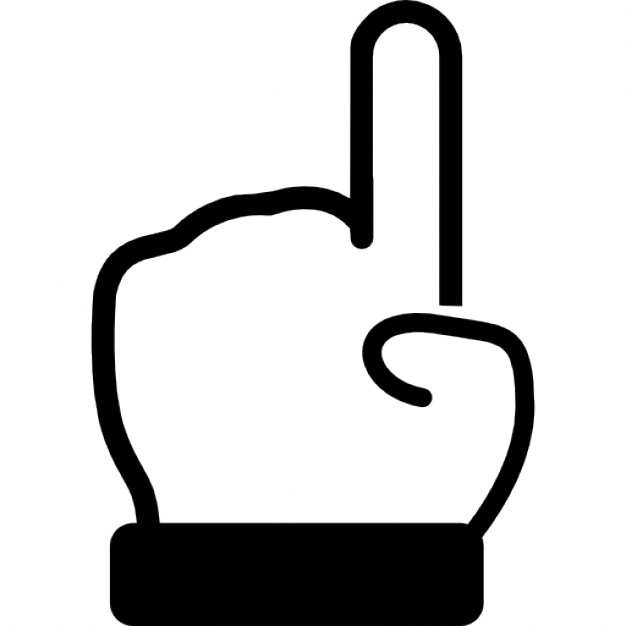 Hand finger pointing up Icons | Free Download
