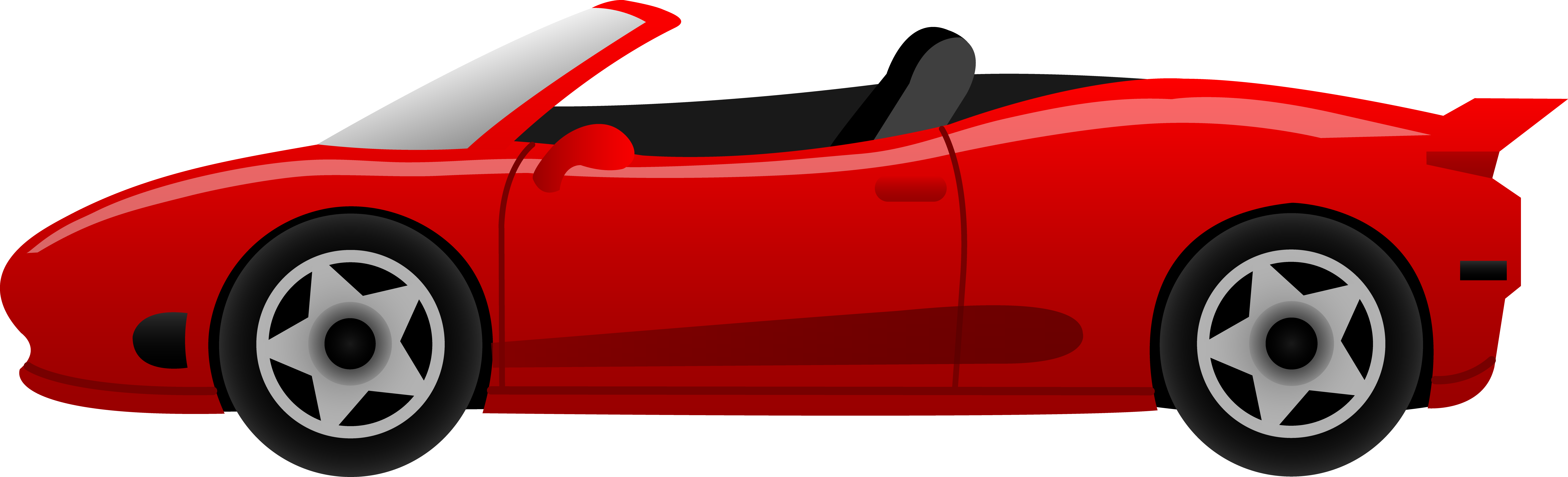 Race car side view clipart