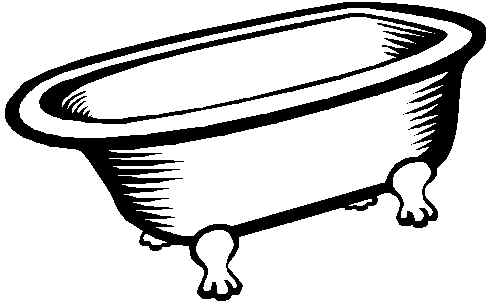 Vintage Bathtub Clipart