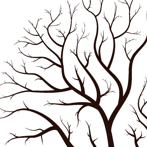 473 views Fall tree silhouette clipart