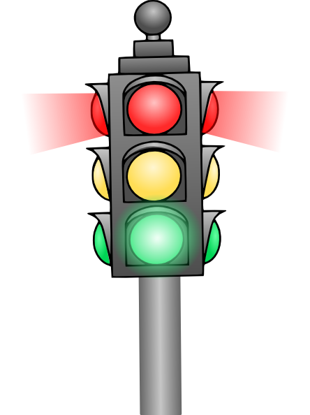 Red Stop Light Clipart - The Cliparts