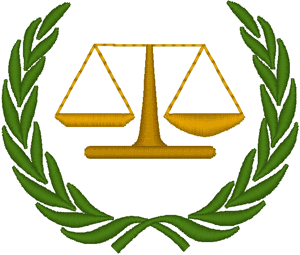 Scale of Justice w/ Olive Wreath