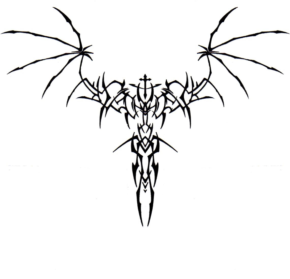 Tribal Angel Tattoo by LucidAvatar on DeviantArt