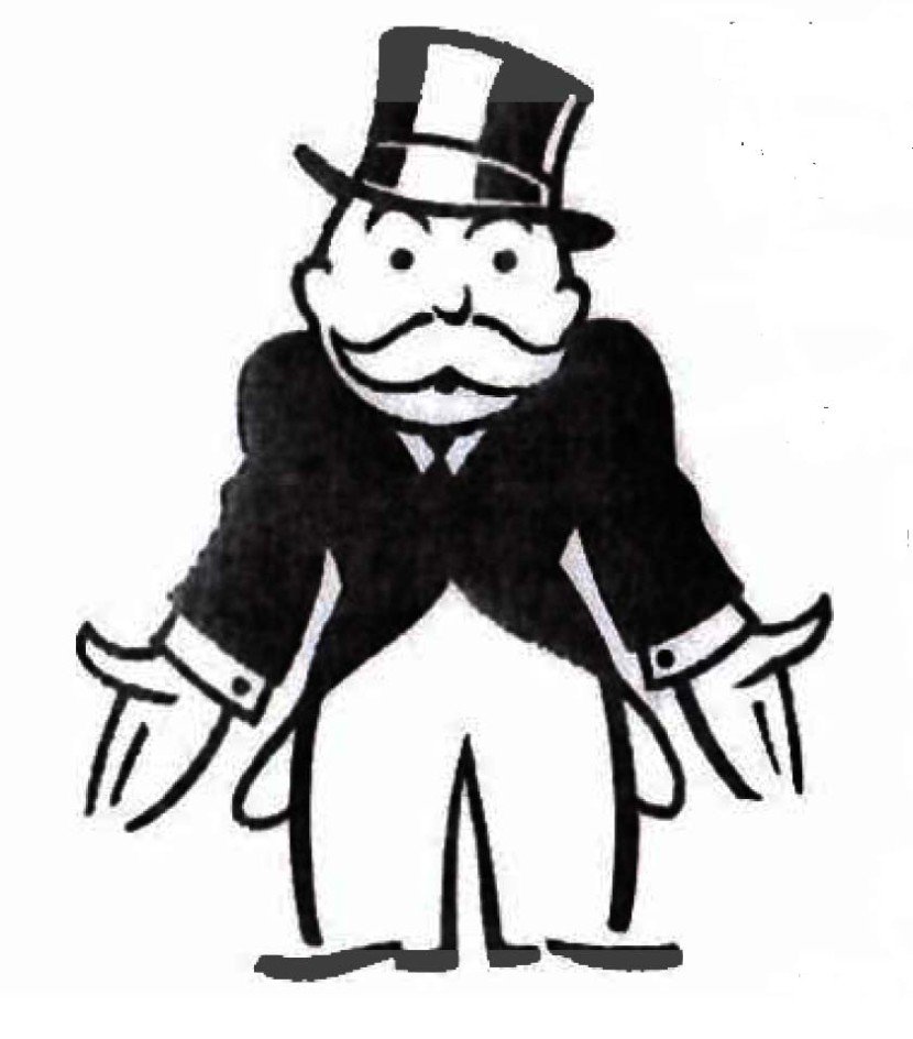 Monopoly man clipart