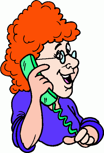 The Talking On Phone Clipart