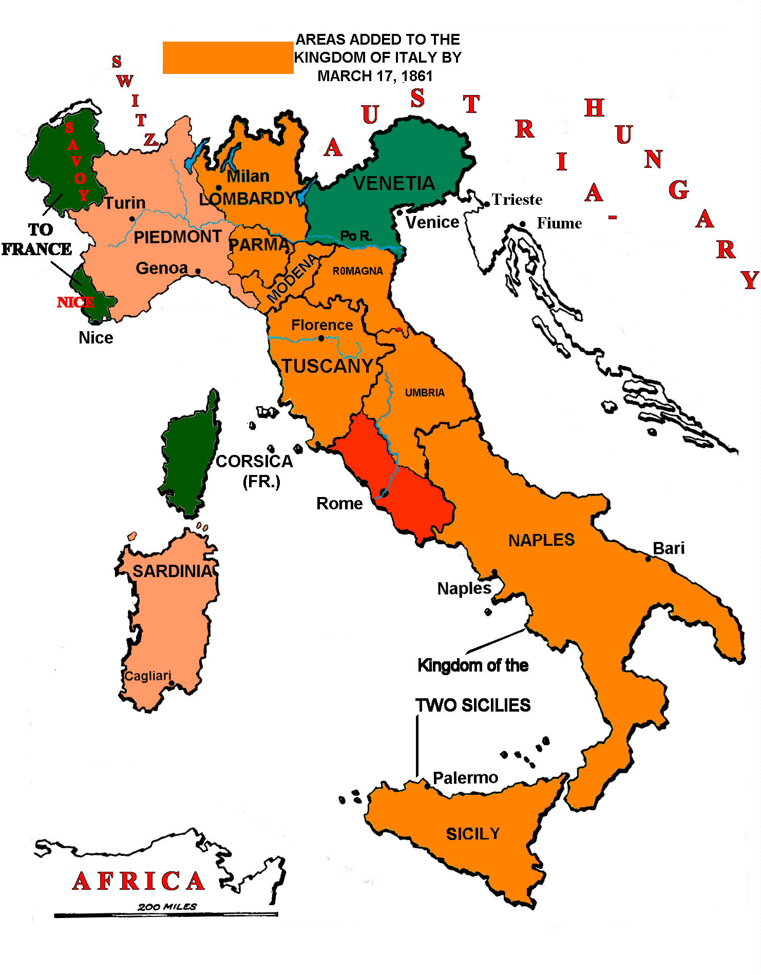 Italy in 1861