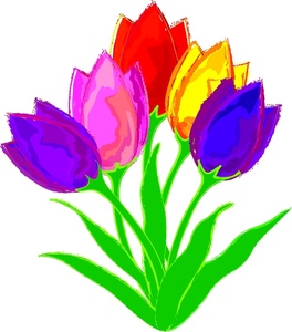 Google Tulips Clipart