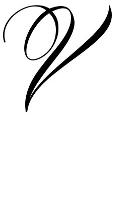V Tattoo in Mardian Font 152.1px