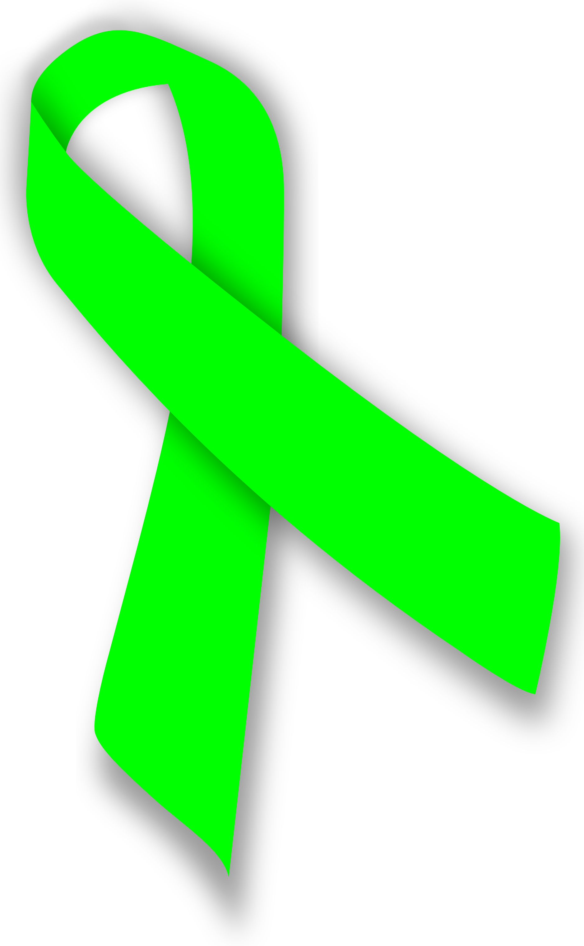 Lime Green Cancer Ribbon - ClipArt Best