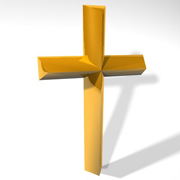 3d cross christian symbol
