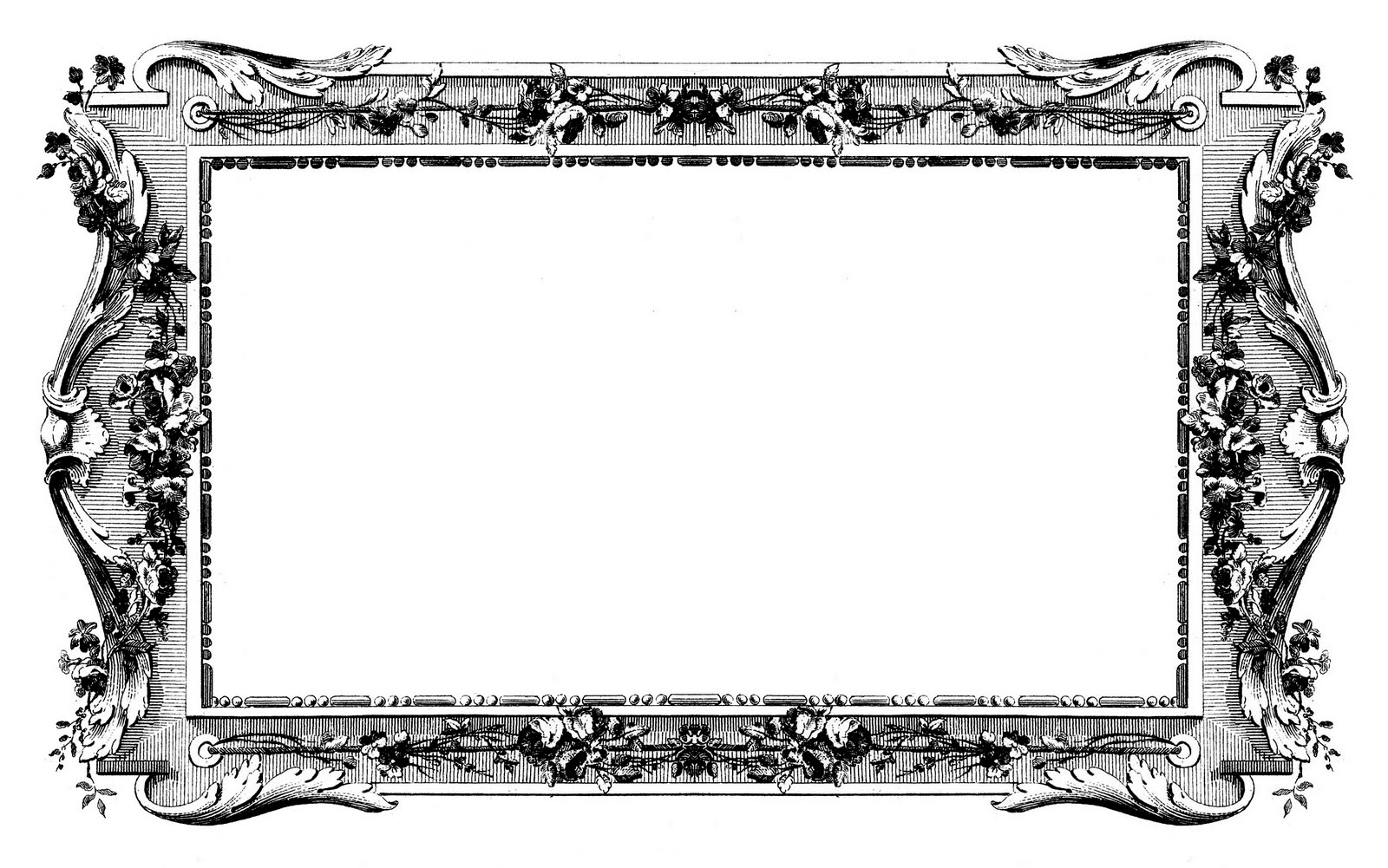Old Frames | Vintage Clip Art, Antique Picture Frames an…