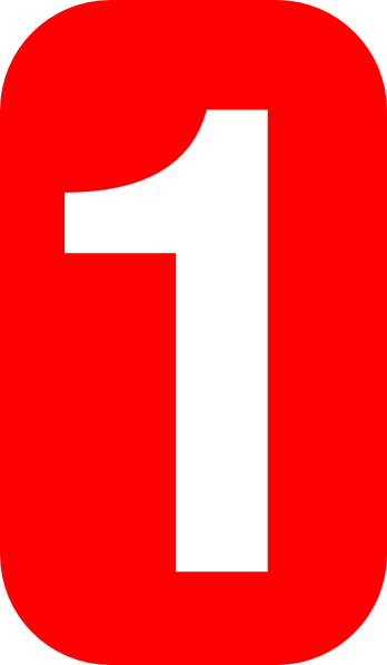 Number 1 clip art - vector clip art online, royalty free & public ...