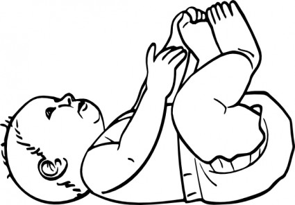 Infant Outline clip art Vector clip art - Free vector for free ...