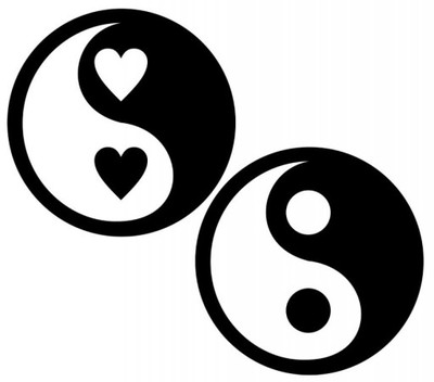 NAKLEJKA DEKORACJA NA Å?CIANÄ? ZNAK YING YANG 28CM (4955339542 ...