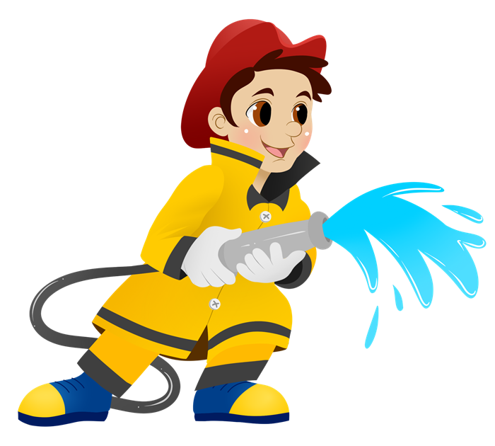Fire Fighter Cartoon Clipart